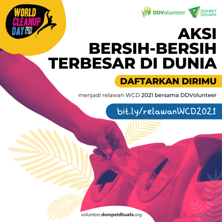 Relawan World Cleanup Day DDVolunteer 2021