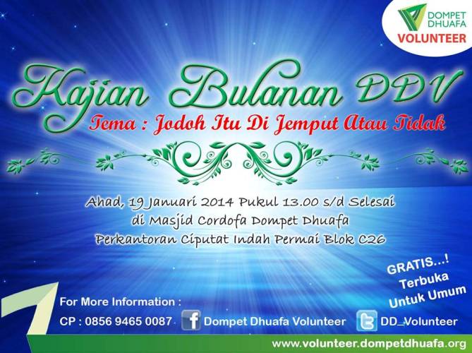 Kajian Bulanan Dompet Dhuafa Volunteer