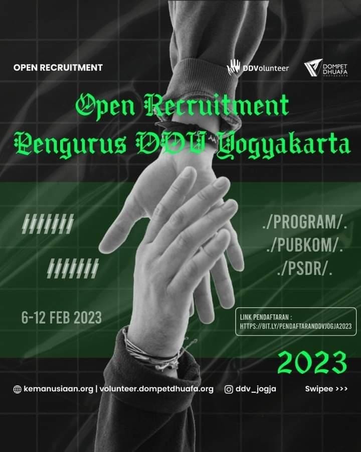 PENDAFTARAN PENGURUS DDV JOGJA 2023 SUDAH DIBUKAA!!